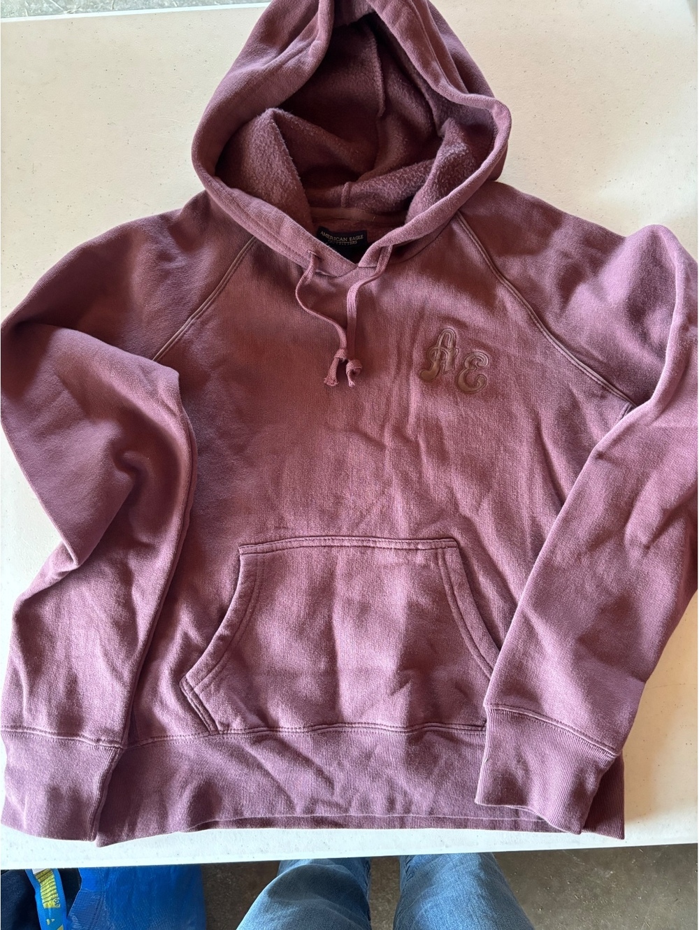 AE American Eagle burgundy hoodie women’s large